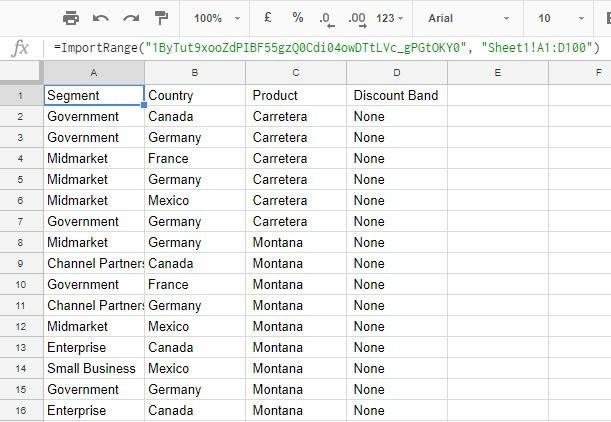 kết quả ứng dụng hàm importrange